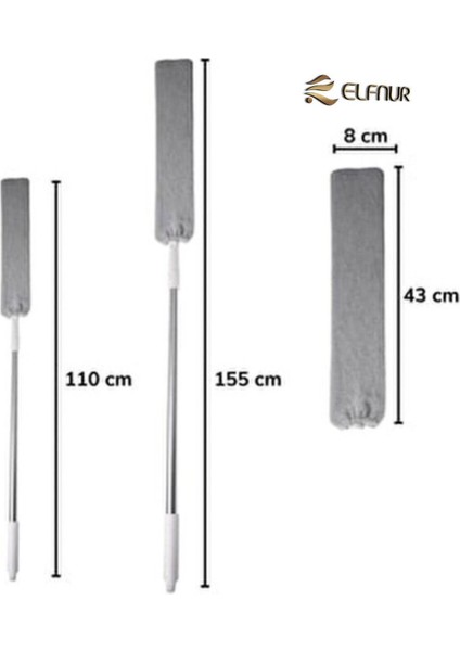 Elite Pratik Mikrofiber Başlıklı Girintili Yüzey Dip Köşe Raf Temizleme Sihirli Toz Alma Fırçası 1 Adet fiyatları