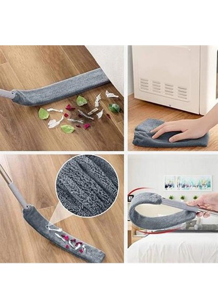 Elite Pratik Mikrofiber Başlıklı Girintili Yüzey Dip Köşe Raf Temizleme Sihirli Toz Alma Fırçası 1 Adet modelleri