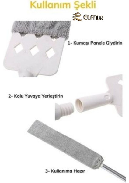 Elite Pratik Mikrofiber Başlıklı Girintili Yüzey Dip Köşe Raf Temizleme Sihirli Toz Alma Fırçası 1 Adet fırsatları