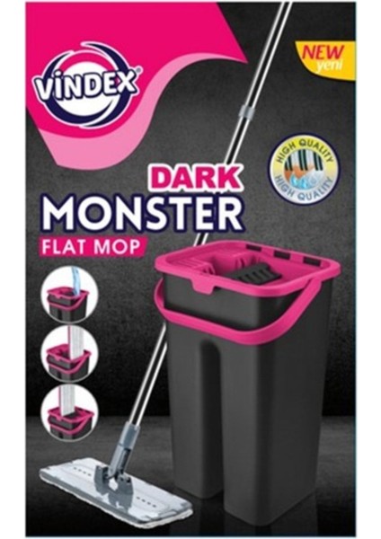 Elite Vindex Dark Flat Mop Paspaslı Temizlik Seti 1 Adet