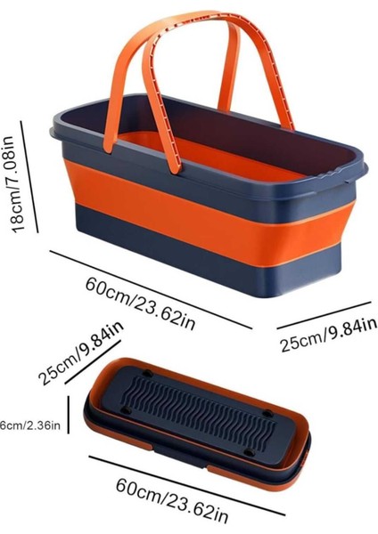 Elite 1 Adet ) Tekerlekli Çok Amaçlı Temizlik Kovası Katlanabilir Taşınabilir Mop Kovası 12 Litre 1 Adet modelleri