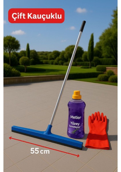 Elite Temizlik Seti + 1 Lt Yüzey TEMIZLEYICI+120 cm Saplı Çekpas+1 Çift Temizlik Eldiveni 1 Adet fiyatları