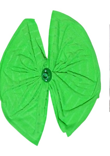 Elite 1 Adet Mop 1 Adet Ahşap Sapı ile Takım Mikrofiber Mop Paspas Yeşil 1 Adet