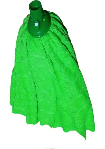 Elite 1 Adet Mop 1 Adet Ahşap Sapı ile Takım Mikrofiber Mop Paspas Yeşil 1 Adet