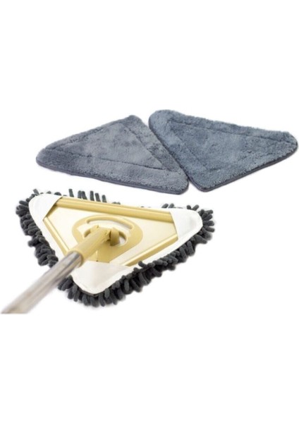 Elite Teleskopik Üçgen Camsil Duvar Yüzey Cam Silme Aparatı Mop Mikrofiber Sprey 1 Adet
