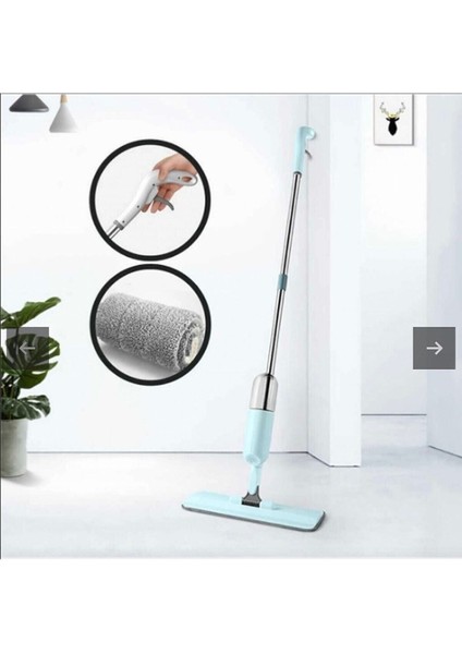 Elite Microfiber Paspaslı Spreyli Mop Temizlikte Yılın Ürünü Metal Sap Büyük Su Tanklı %100 Türkmalı Yeni 1 Adet