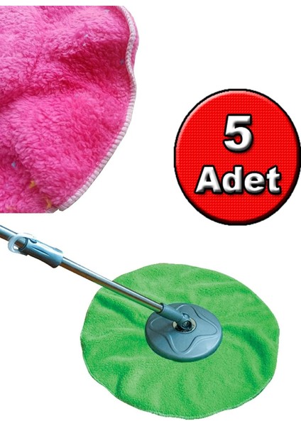 Elite Döner Başlıklı Havlu Mop Yedek Balerina Temsan TM078 (5 Adet) 1 Adet