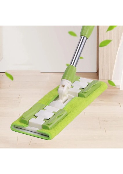 Elite Fayans Cam Parke Temizliği Için Mikrofiber Havlu Uçlu Islak Mendil Uyumlu Mop Set 1 Adet