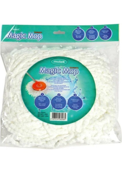 Elite Magic Mop Yedek Beyaz 3 Adet SMH16 1 Adet