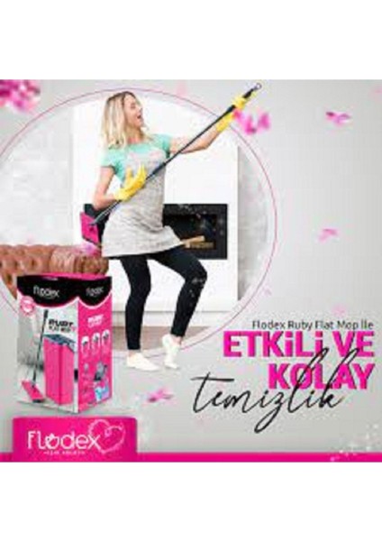 Elite Ruby Flat Mop Temizlik Seti 1 Adet