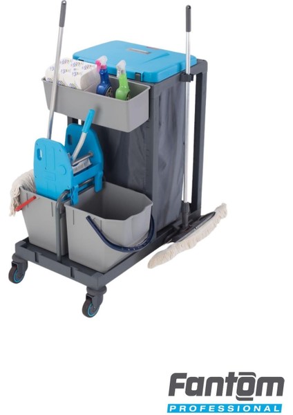 Elite Procart 301 Temizlik Arabası Hastane, Okul, Yurt, Rezidans ve Restaurant Servis Arabası 1 Adet modelleri