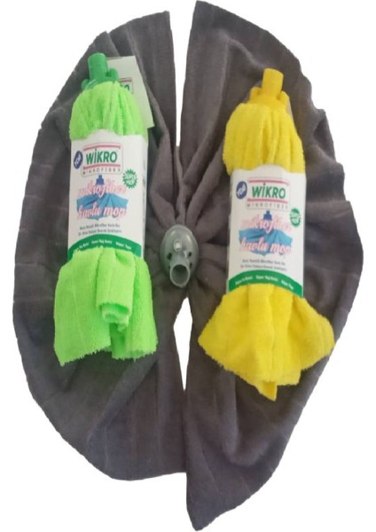 Elite Wikro 2 Adet Mikrofiber Mop Paspas Yedek Ucu 1 Adet