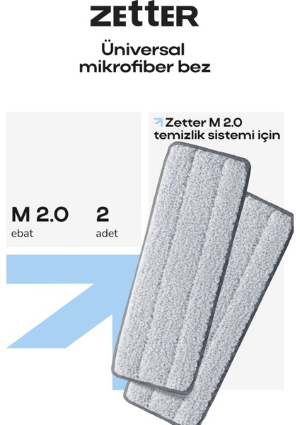 Elite Tablet Mop Yedek Bez Mikrofiber Mop Bezi - Medıum V2 1 Adet