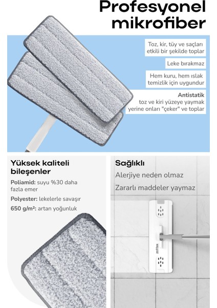 Elite Tablet Mop Yedek Bez Mikrofiber Mop Bezi - Medıum V2 1 Adet