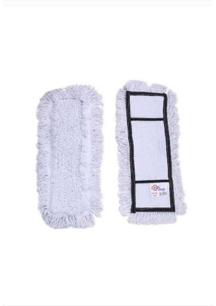 Elite Nemli Mop Yedeği 40CM Pamuklu Zincir Dikişli Nemli Mop Yedeği 1 Adet