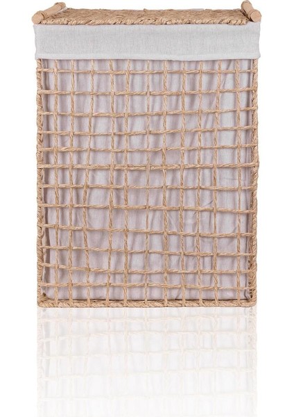 Elite Braid Hasır Çamaşır Sepeti Naturel 43X35X56 cm 1 Adet