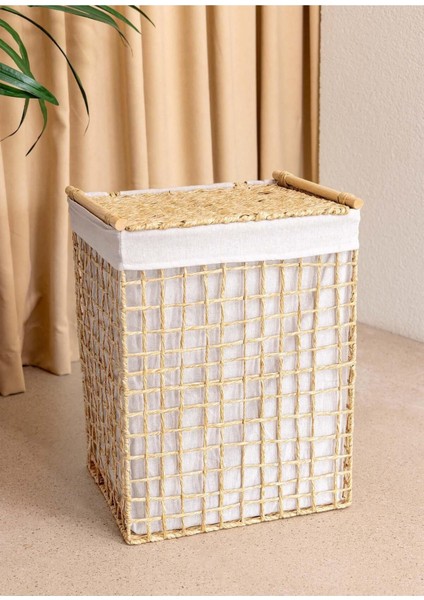 Elite Braid Hasır Çamaşır Sepeti Naturel 43X35X56 cm 1 Adet