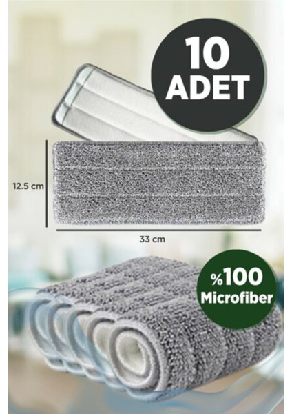 Elite Tablet Mop Microfiber Yedek Bez 10 Adet 1 Adet
