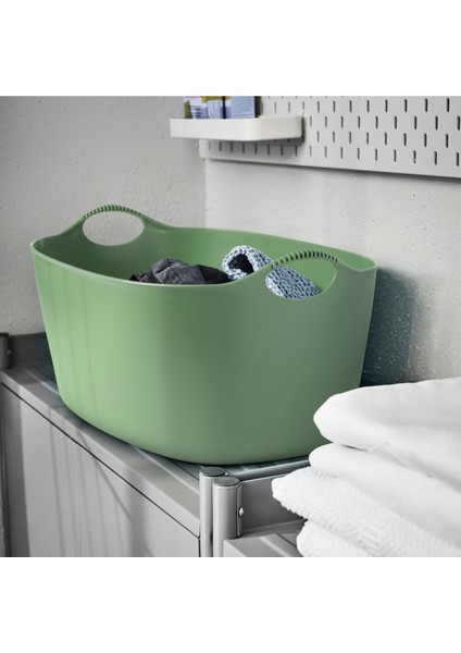 Elite 60 x 40 Yeşil 35 Lt Esnek Büyük Çamaşır Sepeti Polietilen Yok 35 L Yeşil Plastik 1 Adet modelleri