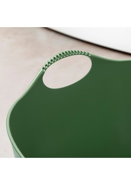 Elite 60 x 40 Yeşil 35 Lt Esnek Büyük Çamaşır Sepeti Polietilen Yok 35 L Yeşil Plastik 1 Adet fırsatları