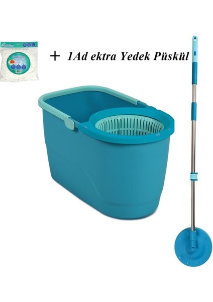 Elite Trend Mop Temizlik Kovası Microfiber Temizlik Seti 1 Yedek Püskül 1 Adet
