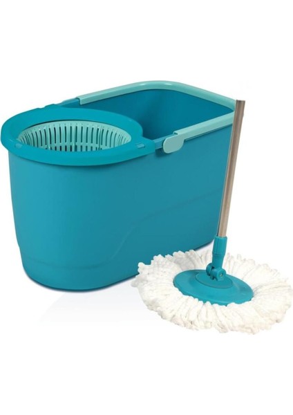 Elite Trend Mop Temizlik Kovası Microfiber Temizlik Seti 1 Yedek Püskül 1 Adet