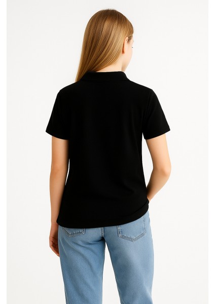 Kadın Polo Yaka Tişört Şık, Basic, Pamuklu Kısa Kollu Yazlık T-Shirt Nefes Alan Kumaş, Günlük & Şık fiyatları
