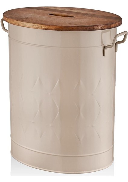 Elite Prizma Çamaşır Sepeti Karamel 54X43X35 cm 1 Adet