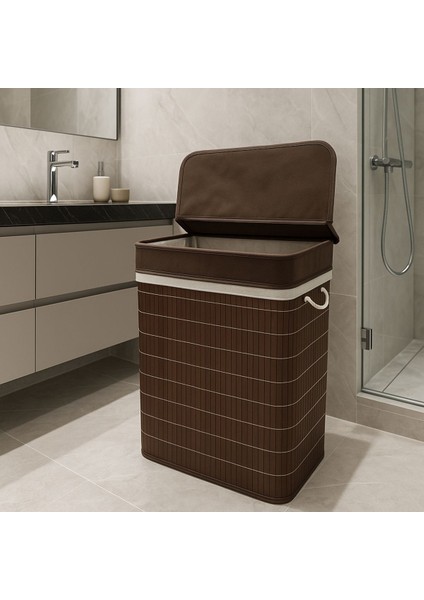 Elite Bambu Çamaşır Sepeti 40X30X60 1 Adet