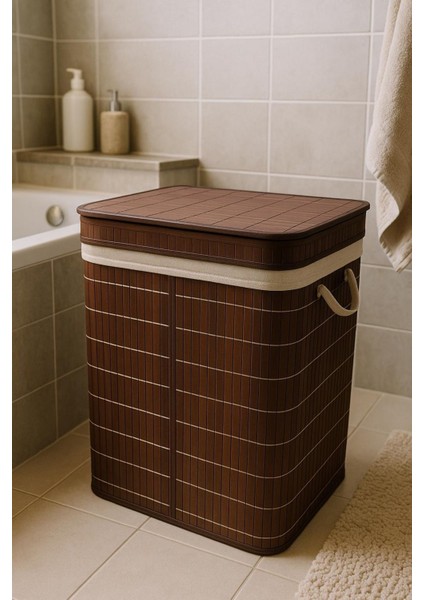 Elite Bambu Çamaşır Sepeti 40X30X60 1 Adet