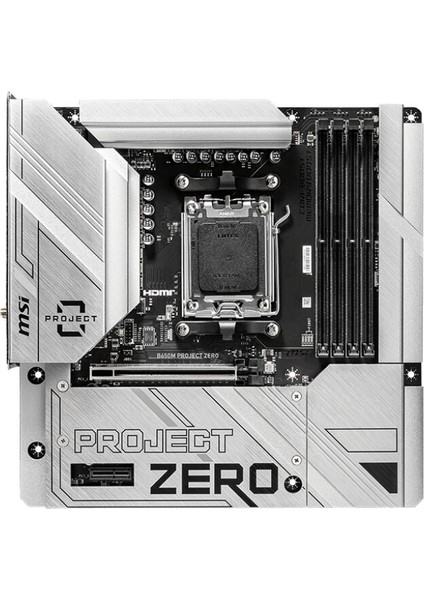 Msı B650M Project Zero Am5 Ddr5 7600MHZ(OC) HDMI Dp M.2 Usb3.2 2.5g Lan Wı-Fı 6e Matx fiyatları