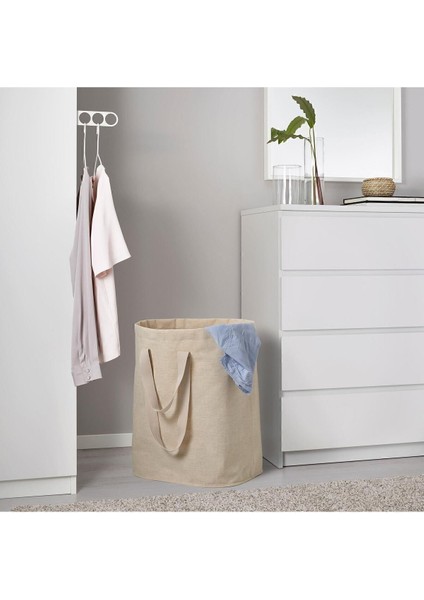 Elite Çamaşır Torbası 100 Litre Naturel Bej Renk Kirli Çamaşır Sepeti 1 Adet fiyatları