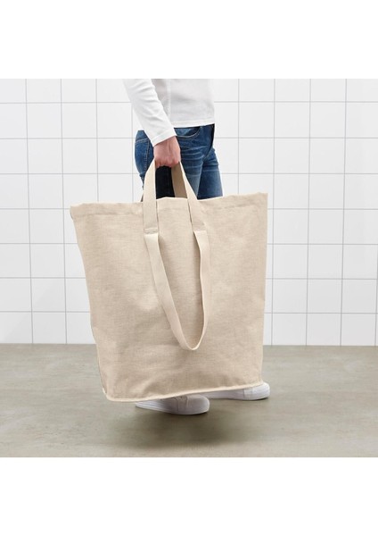 Elite Çamaşır Torbası 100 Litre Naturel Bej Renk Kirli Çamaşır Sepeti 1 Adet fırsatları
