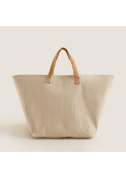 Elite Nusilo Çamaşır Çantası 35X40 cm Natural 1 Adet