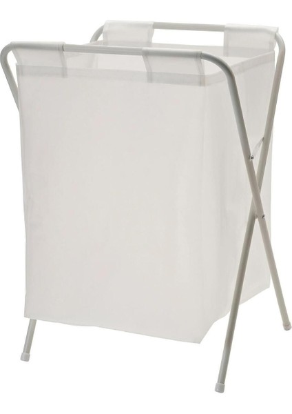 Elite 50 Litre Beyaz,katlanır, Çamaşır Sepeti Açılır Kapanır Pratik Kirli Sepeti 50 Lt U42X 1 Adet