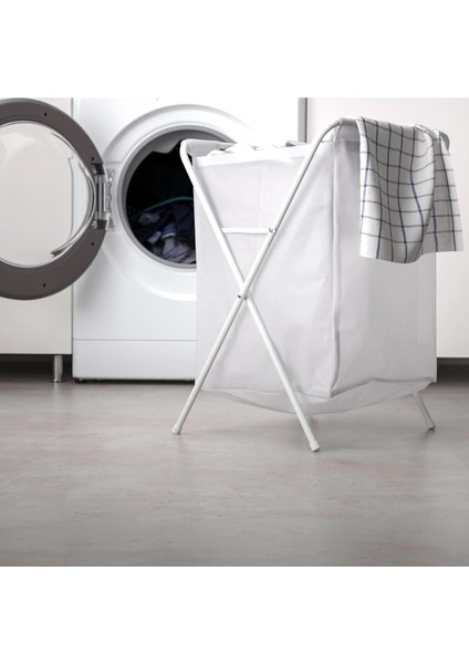 Elite 50 Litre Beyaz,katlanır, Çamaşır Sepeti Açılır Kapanır Pratik Kirli Sepeti 50 Lt U42X 1 Adet fırsatları