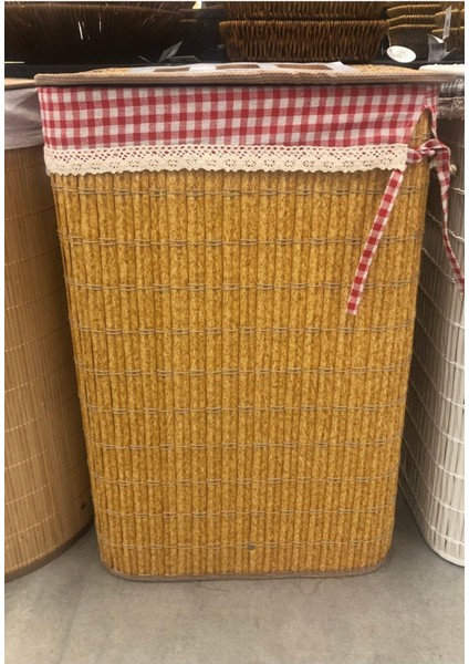 Elite Rattan Katlanabilir Dikdörtgen Çamaşır Sepeti 1 Adet fiyatları