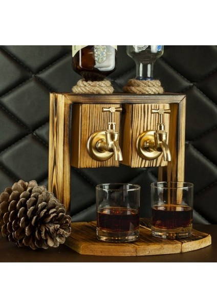 Elite Ahşap Rakı Standı 1 Adet