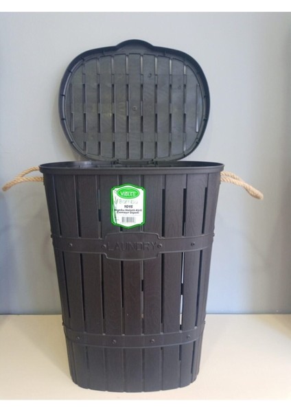Elite Bambu Halatlı Kirli Çamaşır Sepeti 62 Lt 1 Adet