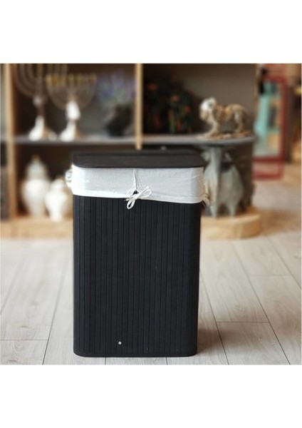 Elite Bambu Çamaşır Sepeti - 60 Litre 1 Adet