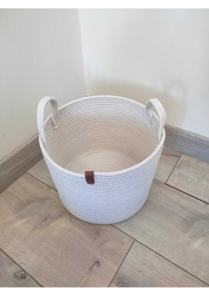 Elite Çok Amaçlı Hasır Sepet Krem 26X20 1 Adet
