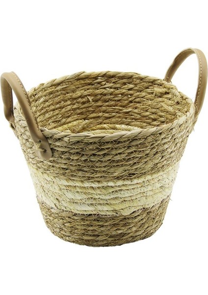 Elite Çift Kulpluhasır Sepet - Çok Amaçlı Organizer Ç-TABAN:16CM--AĞIZ:24CM - Y: 18 - AGT9955-7350 1 Adet