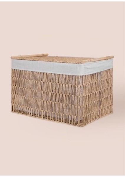 Elite Cesta Hasır Organizer Sepet Naturel 62X42X42 cm SPT0079 1 Adet