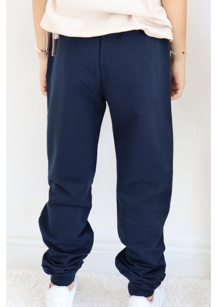 Kız Çocuk Eşofman Altı Çima Dikiş Detaylı Cepli 3-7 Yaş, Lacivert modelleri