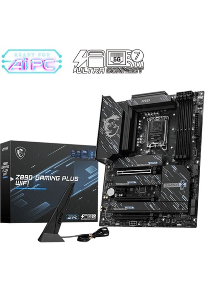 Msı Z890 Gamıng Plus Wıfı Soket 1851 Ddr5 9200MHZ fiyatları