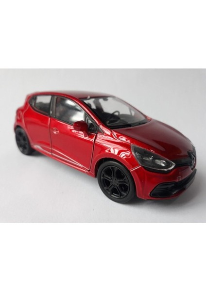 Renault Clio Diecast Metal Araba Kapı Açılır 1.36 Kırmızı Reno Clıo
