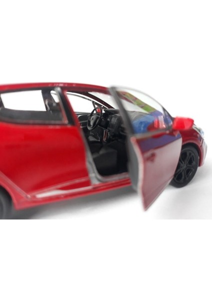 Renault Clio Diecast Metal Araba Kapı Açılır 1.36 Kırmızı Reno Clıo