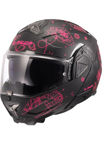 Advant 2 Sophıa Mat Siyah-Pembe Kask