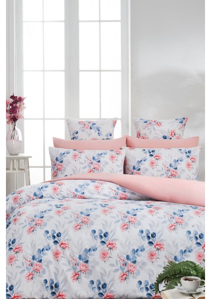Elite Rose Çift Kişilik 1 Adet Nevresim (Yorgan KILIFI)200 cm x 220 Cm, Mavi Malzeme: %100 Pamuk. 1 Adet