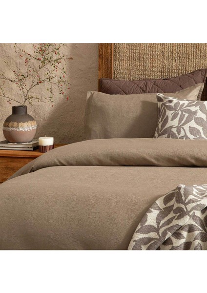 Elite Perle Nevresim Seti 200X220 cm Kahve 1 Adet modelleri